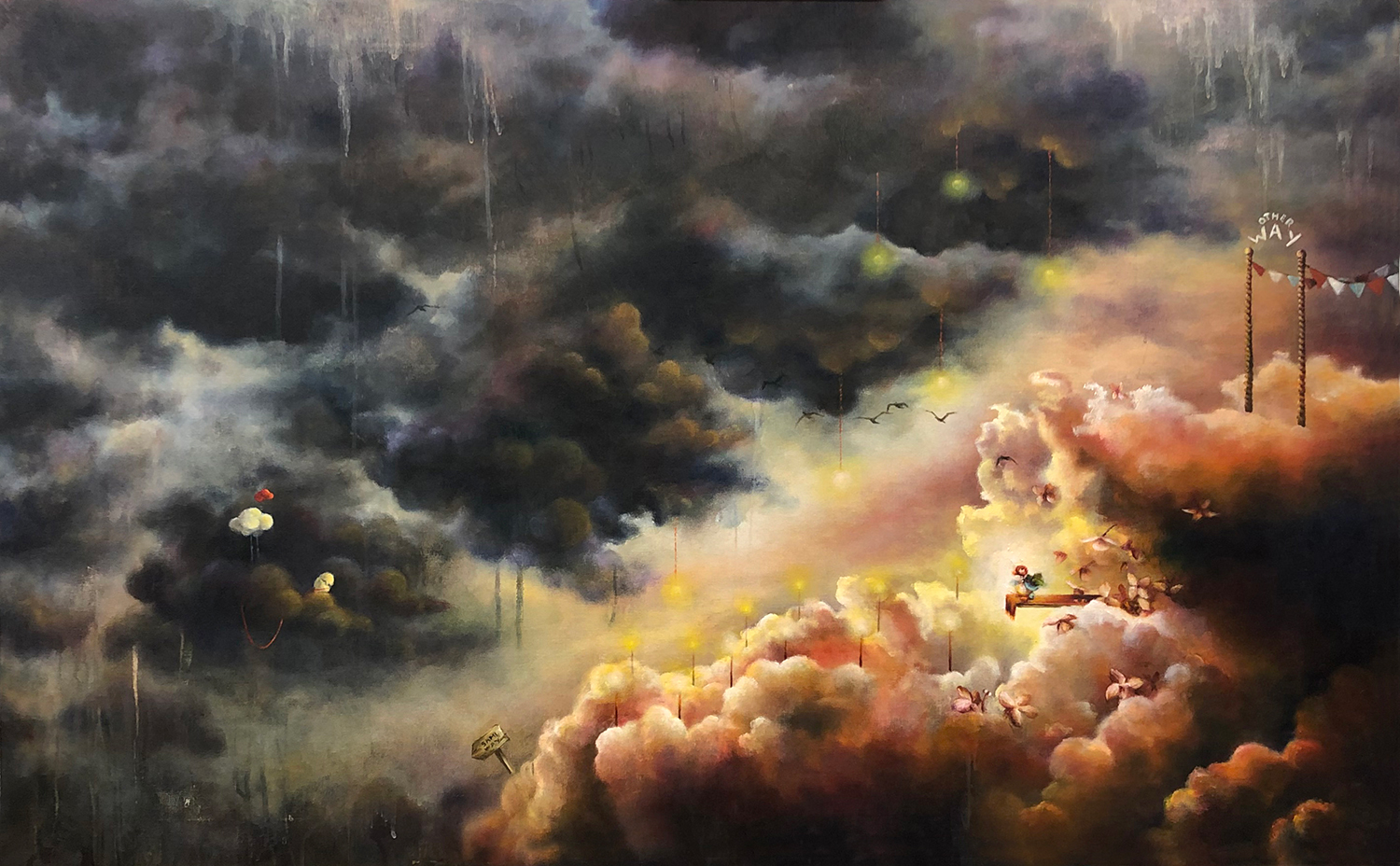 painting of Lau Rodriguez, oil on canvas